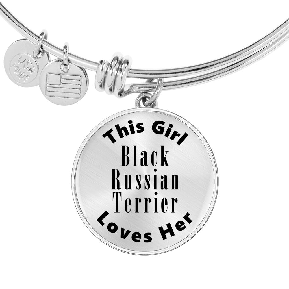 Black Russian Terrier - Bangle Bracelet