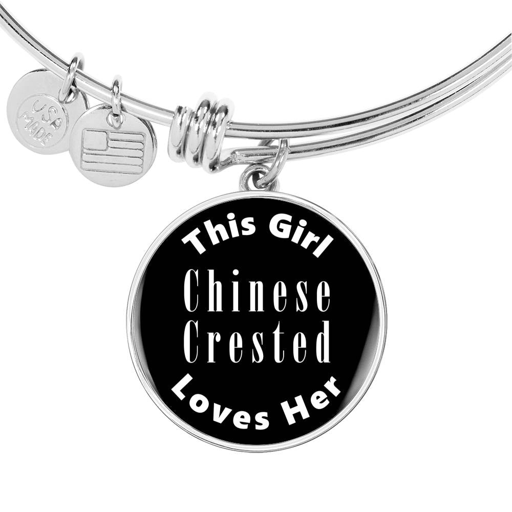 Chinese Crested v2 - Bangle Bracelet