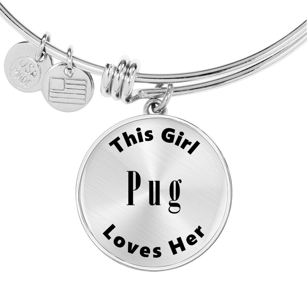 Pug - Bangle Bracelet
