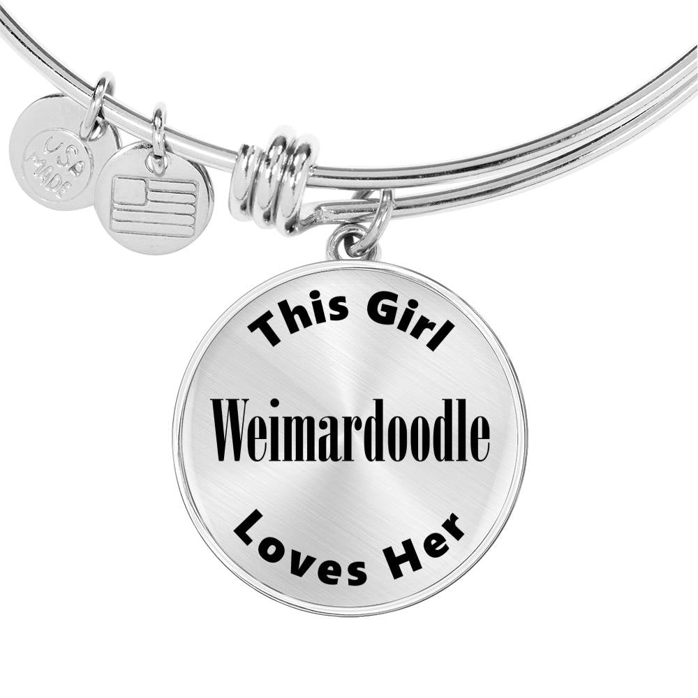Weimardoodle - Bangle Bracelet