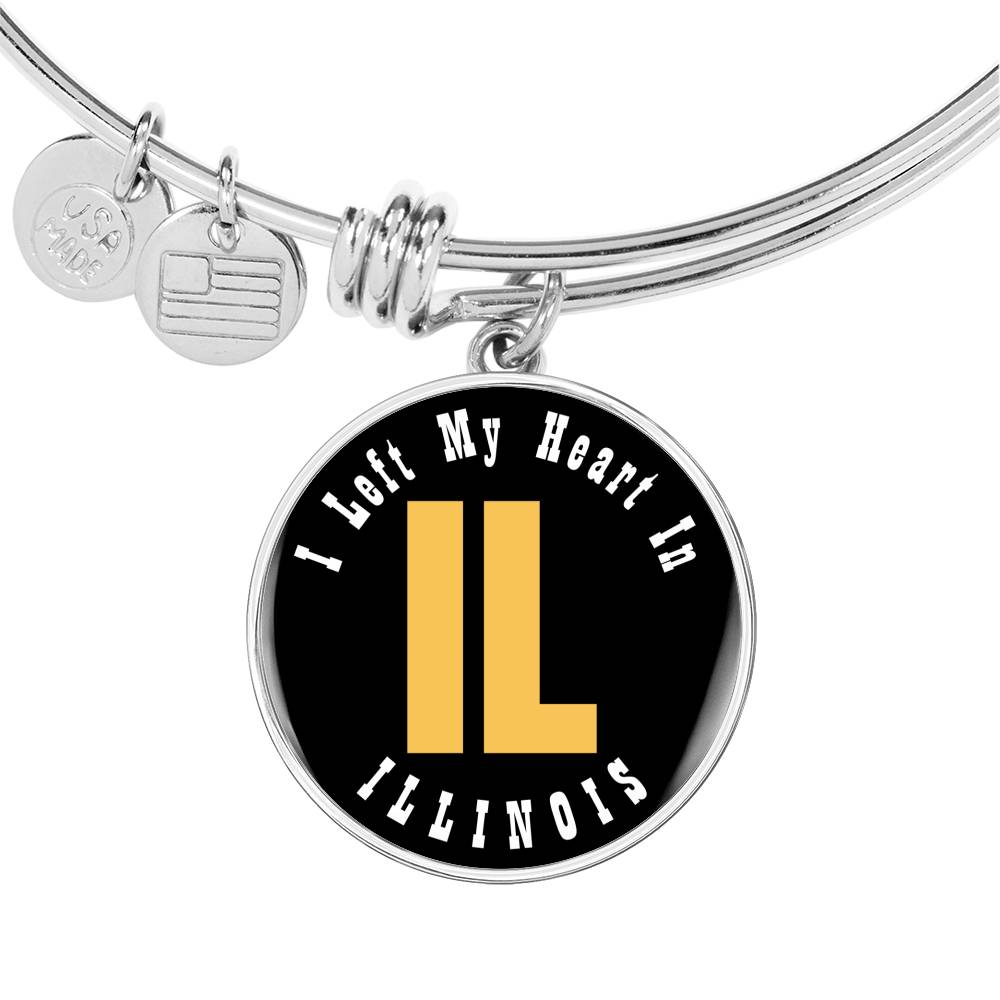 Heart In Illinois - Bangle Bracelet