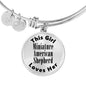 Miniature American Shepherd - Bangle Bracelet
