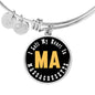 Heart In Massachusetts - Bangle Bracelet