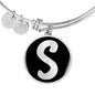 Initial S v2b - Bangle Bracelet