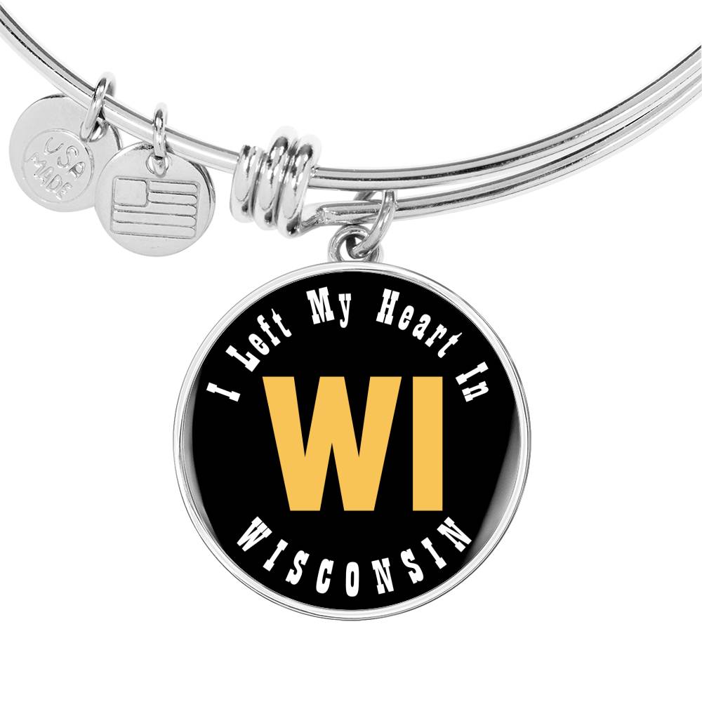 Heart In Wisconsin - Bangle Bracelet