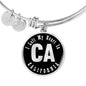Heart In California v02 - Bangle Bracelet