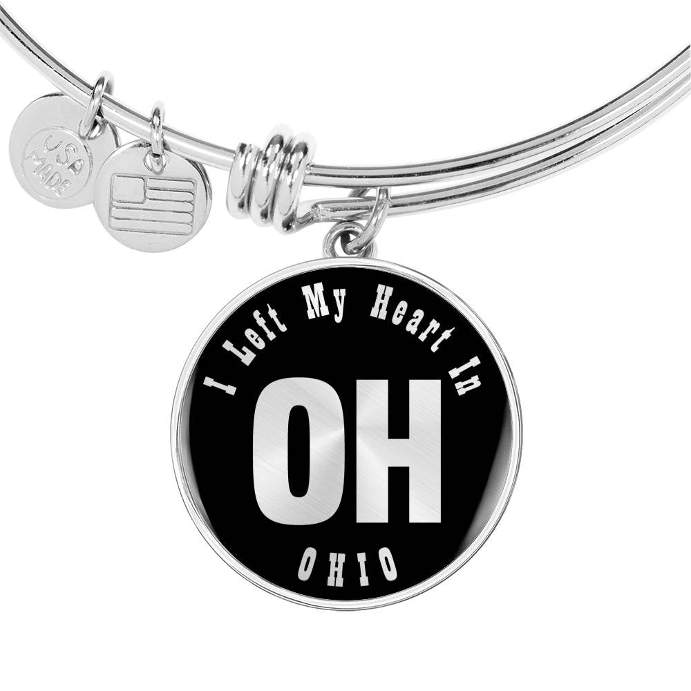 Heart In Ohio v02 - Bangle Bracelet