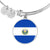 Salvadoran Flag - Bangle Bracelet