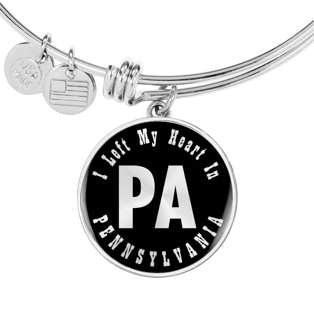Heart In Pennsylvania v02 - Bangle Bracelet