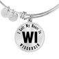 Heart In Wisconsin v01 - Bangle Bracelet