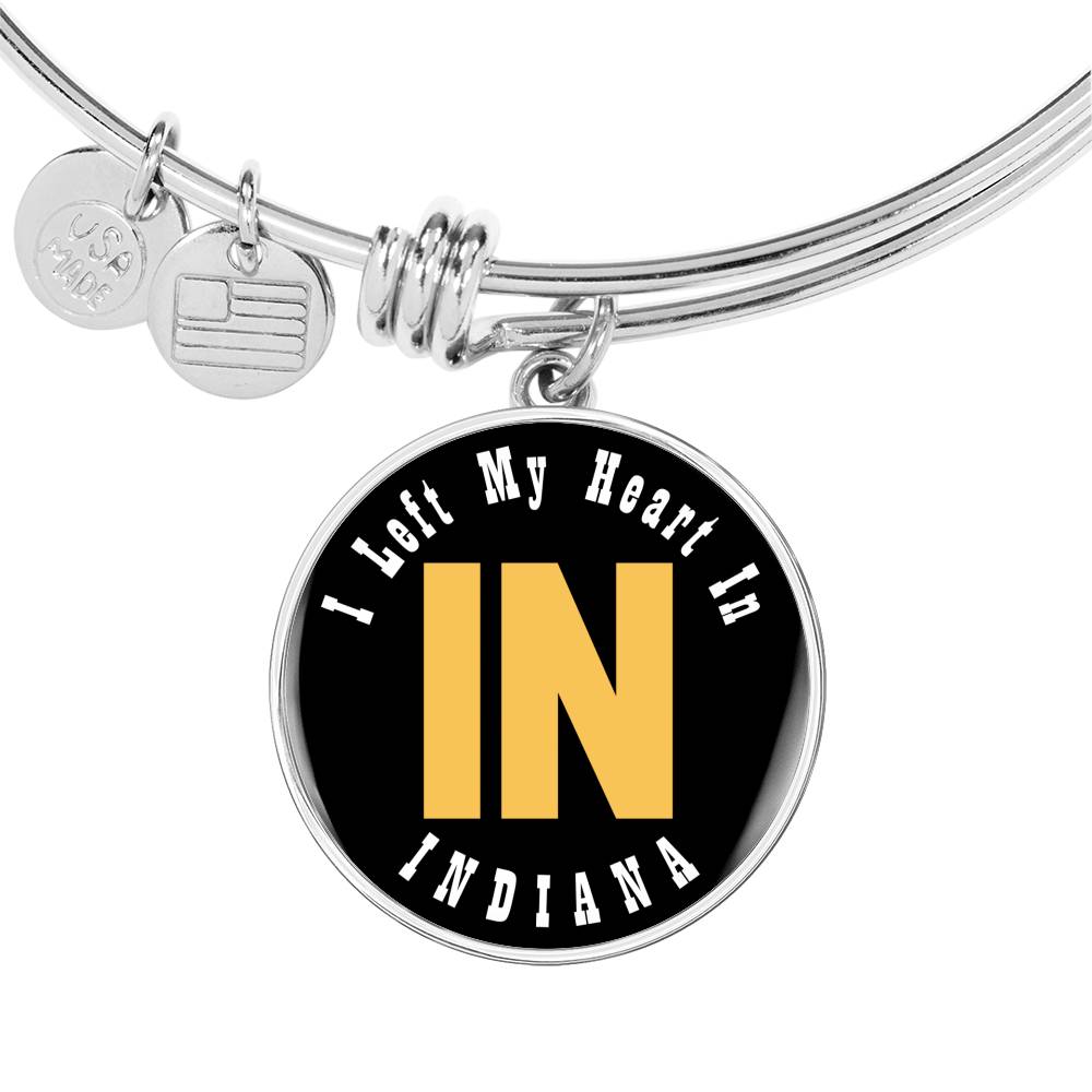 Heart In Indiana - Bangle Bracelet