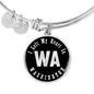 Heart In Washington v02 - Bangle Bracelet