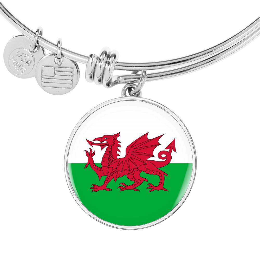 Welsh Flag - Bangle Bracelet