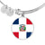 Dominican Flag - Bangle Bracelet