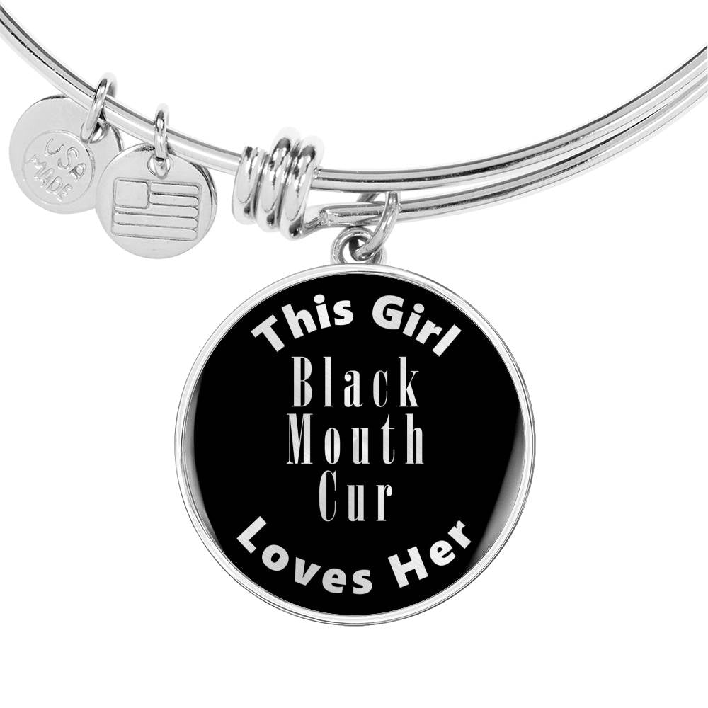 Black Mouth Cur v2s - Bangle Bracelet