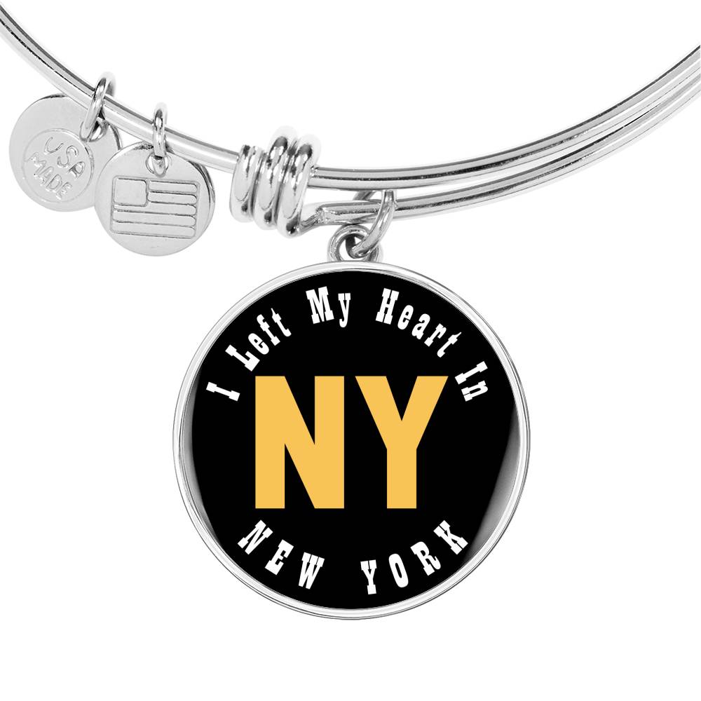 Heart In New York - Bangle Bracelet