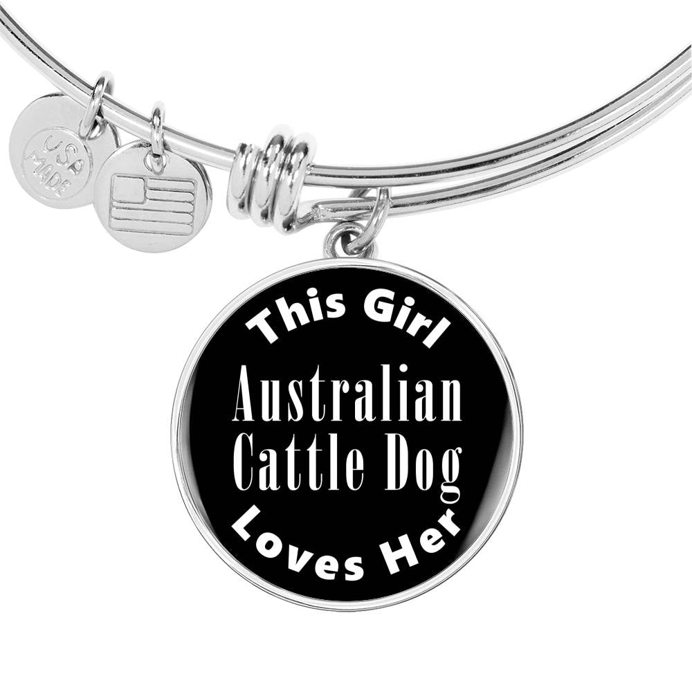 Australian Cattle Dog v2 - Bangle Bracelet