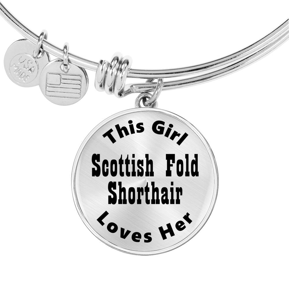 Scottish Fold Shorthair - Bangle Bracelet