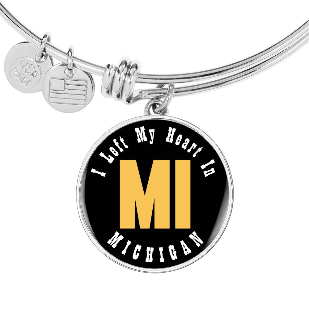 Heart In Michigan - Bangle Bracelet