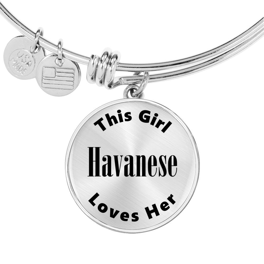 Havanese - Bangle Bracelet