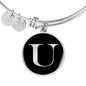 Initial U v2a - Bangle Bracelet