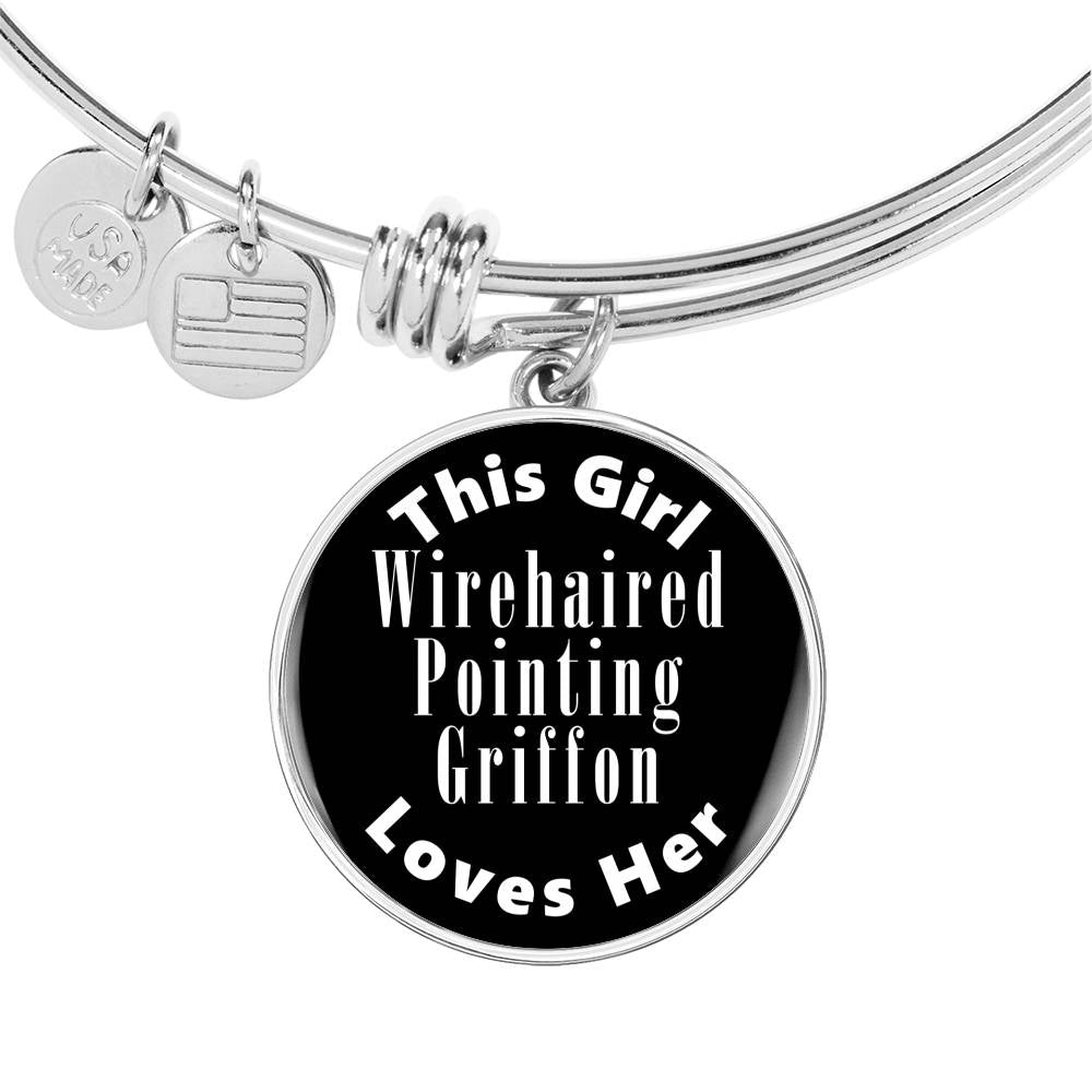 Wirehaired Pointing Griffon v2 - Bangle Bracelet