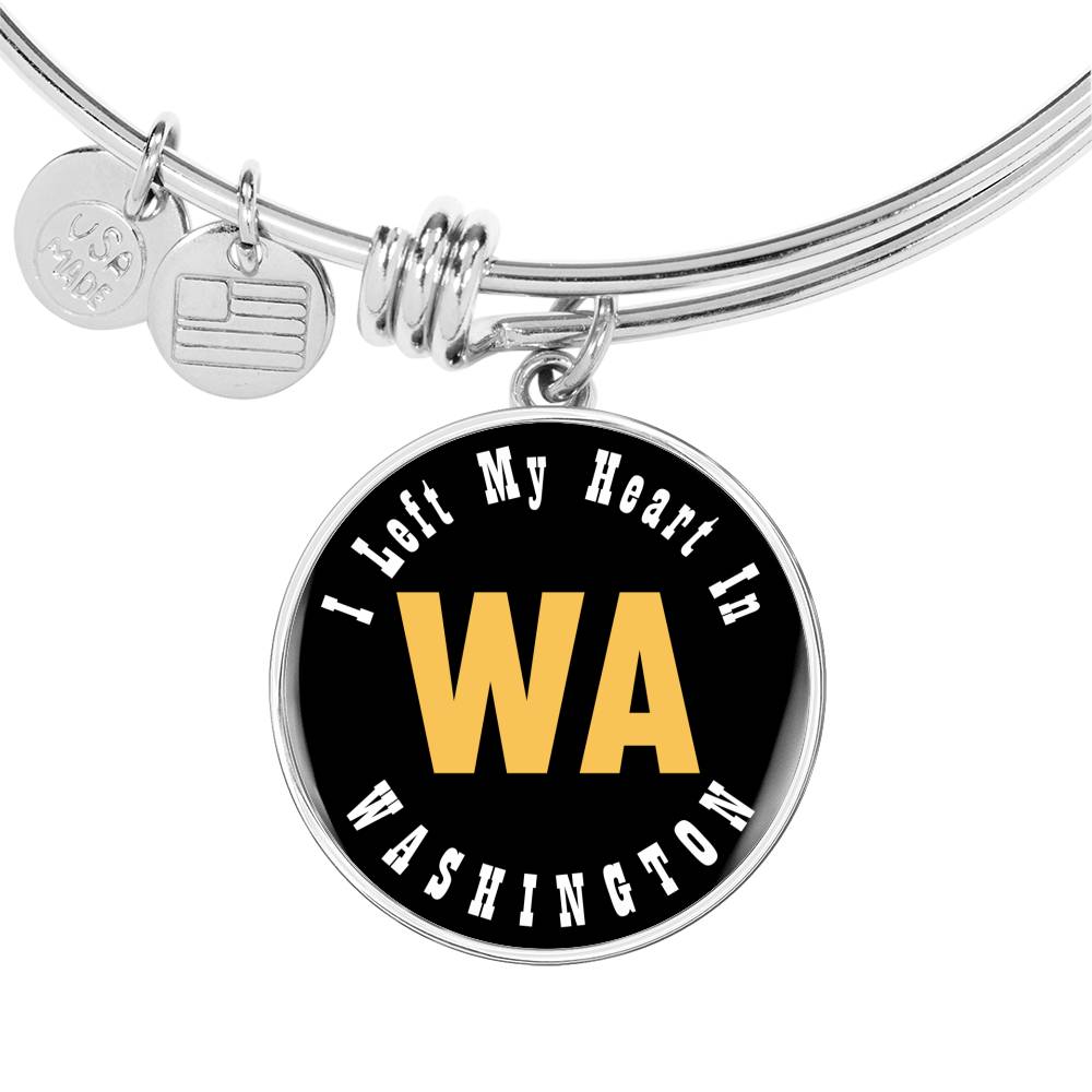 Heart In Washington - Bangle Bracelet