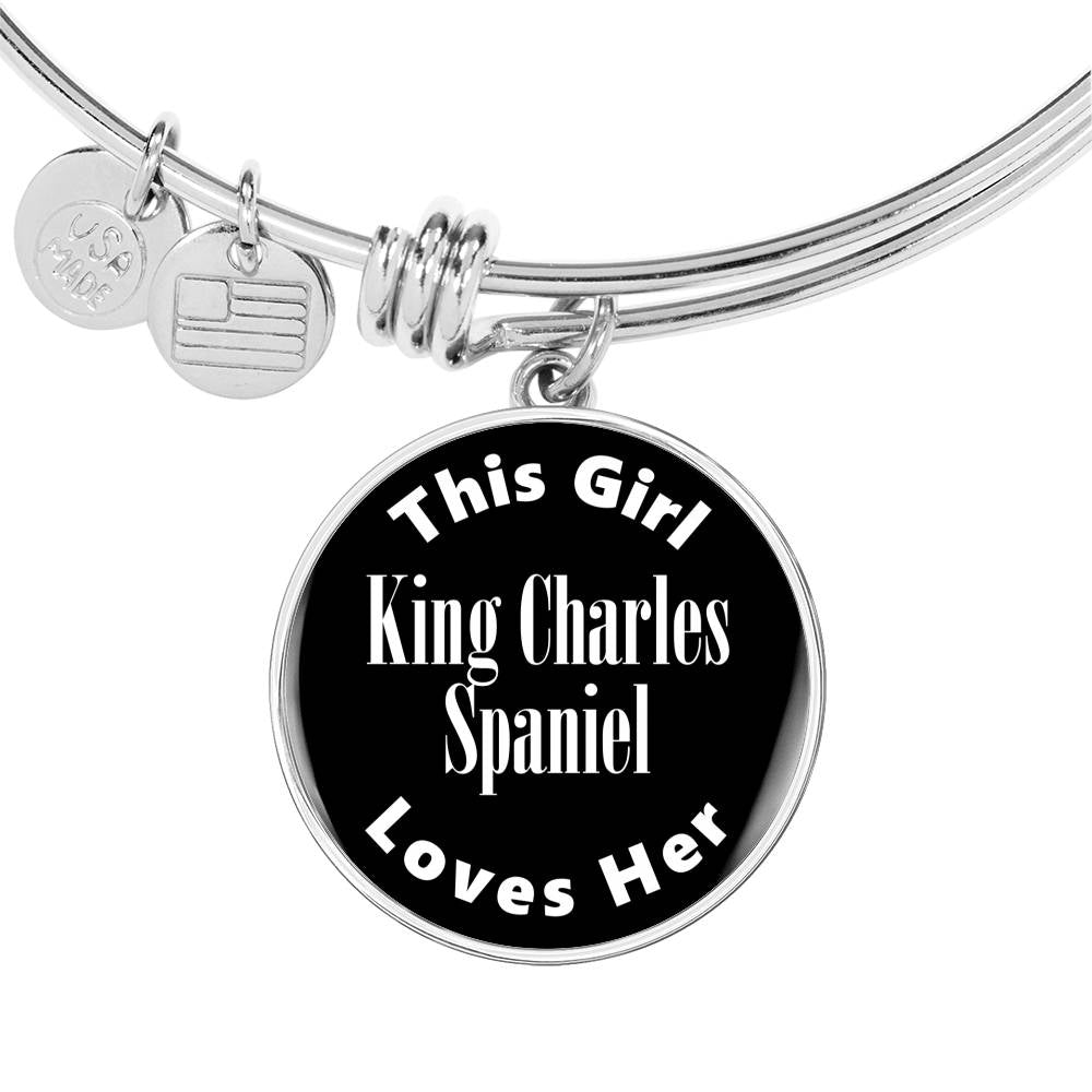 King Charles Spaniel v2 - Bangle Bracelet
