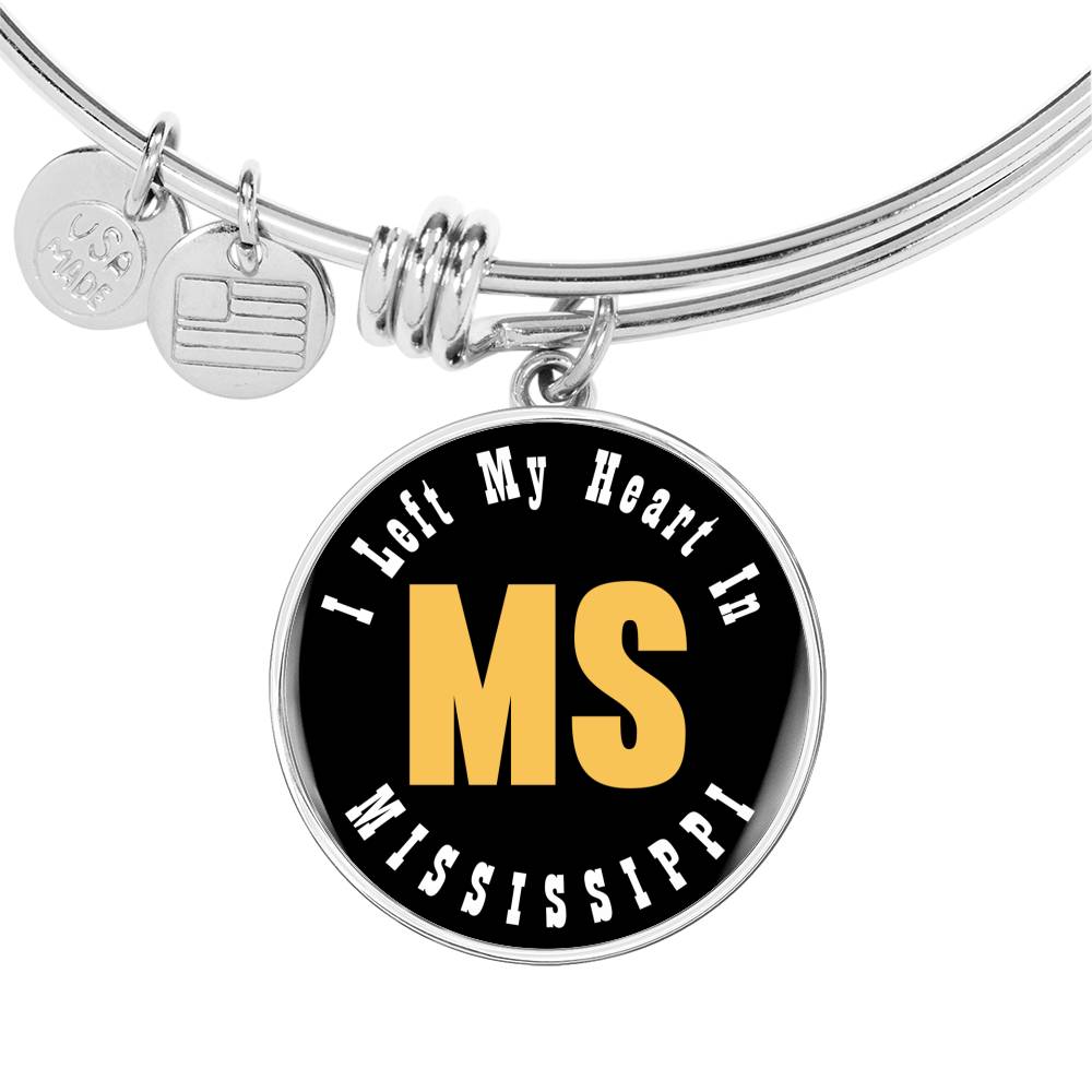Heart In Mississippi - Bangle Bracelet