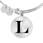 Initial L v1a - Bangle Bracelet
