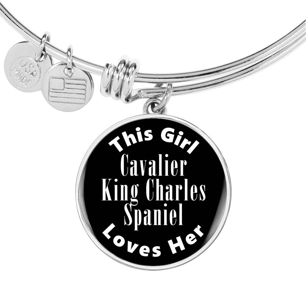 Cavalier King Charles Spaniel v2 - Bangle Bracelet