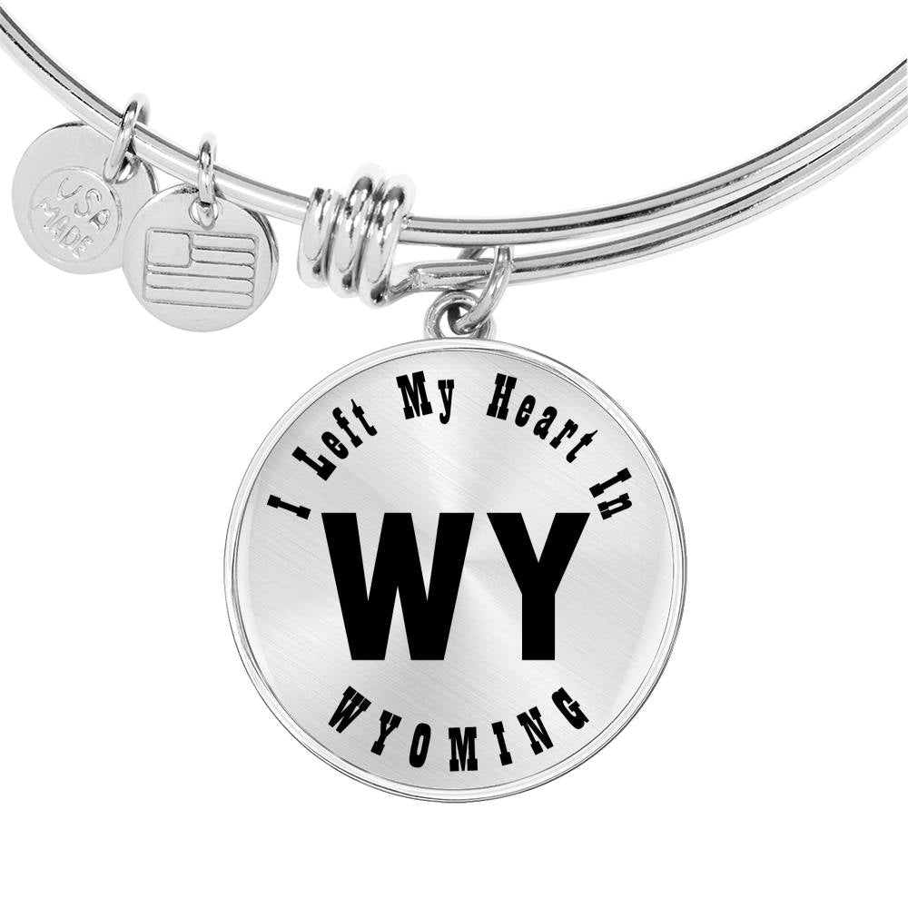Heart In Wyoming v01 - Bangle Bracelet
