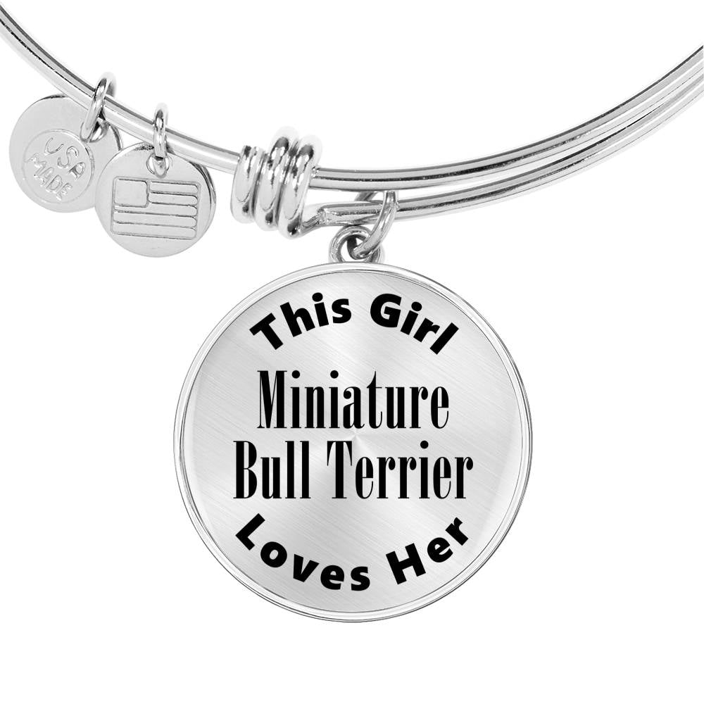 Miniature Bull Terrier - Bangle Bracelet