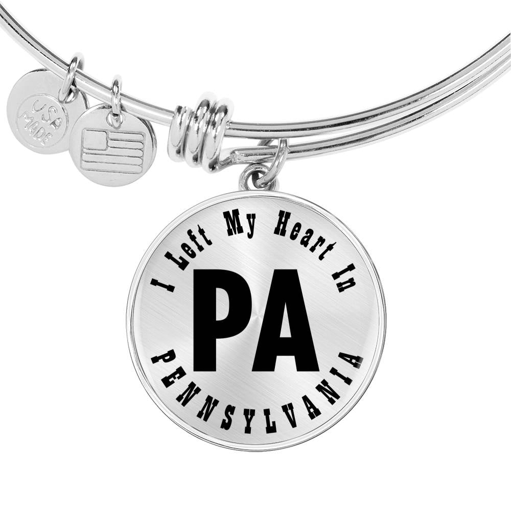 Heart In Pennsylvania v01 - Bangle Bracelet
