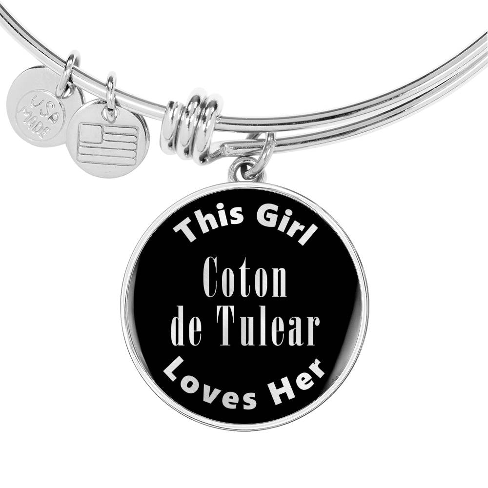 Coton de Tulear v2s - Bangle Bracelet