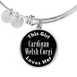 Cardigan Welsh Corgi v2s - Bangle Bracelet