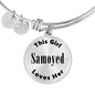 Samoyed - Bangle Bracelet