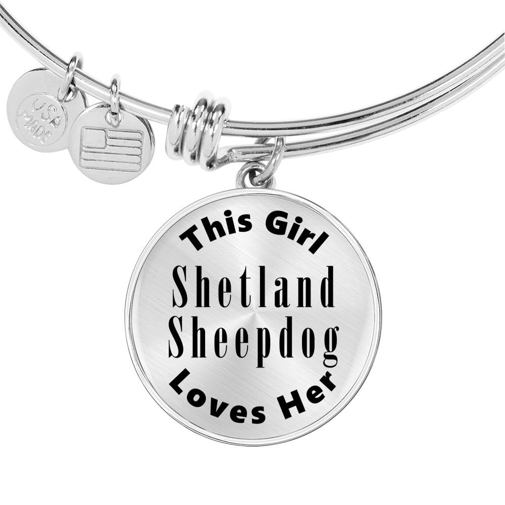 Shetland Sheepdog - Bangle Bracelet