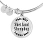 Shetland Sheepdog - Bangle Bracelet