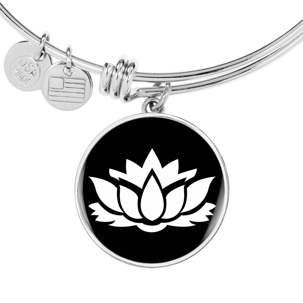Lotus Flower v2 - Bangle Bracelet