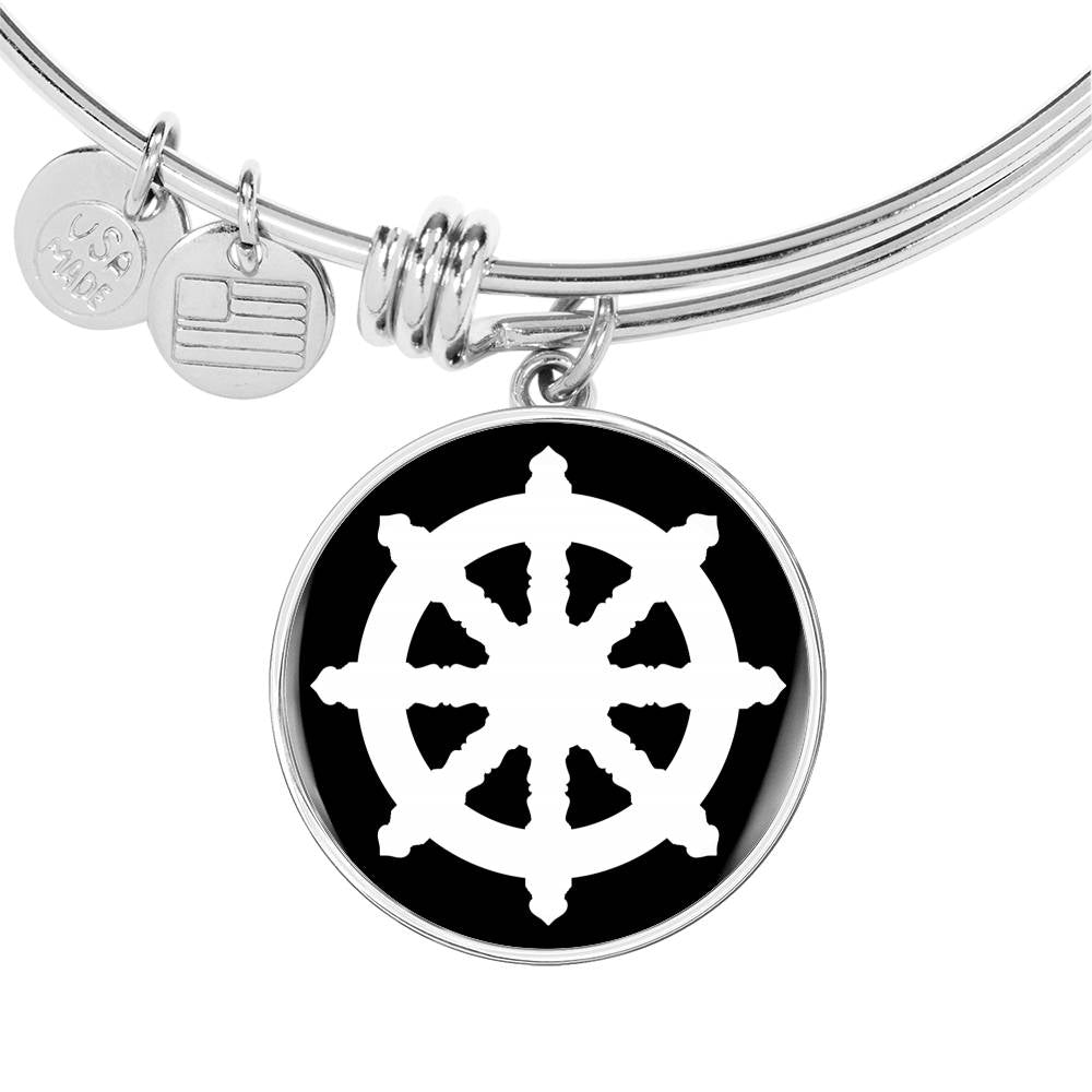 Dharma Wheel v2 - Bangle Bracelet