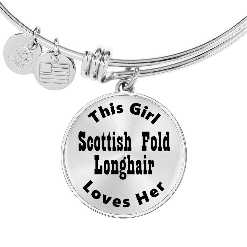Scottish Fold Longhair - Bangle Bracelet