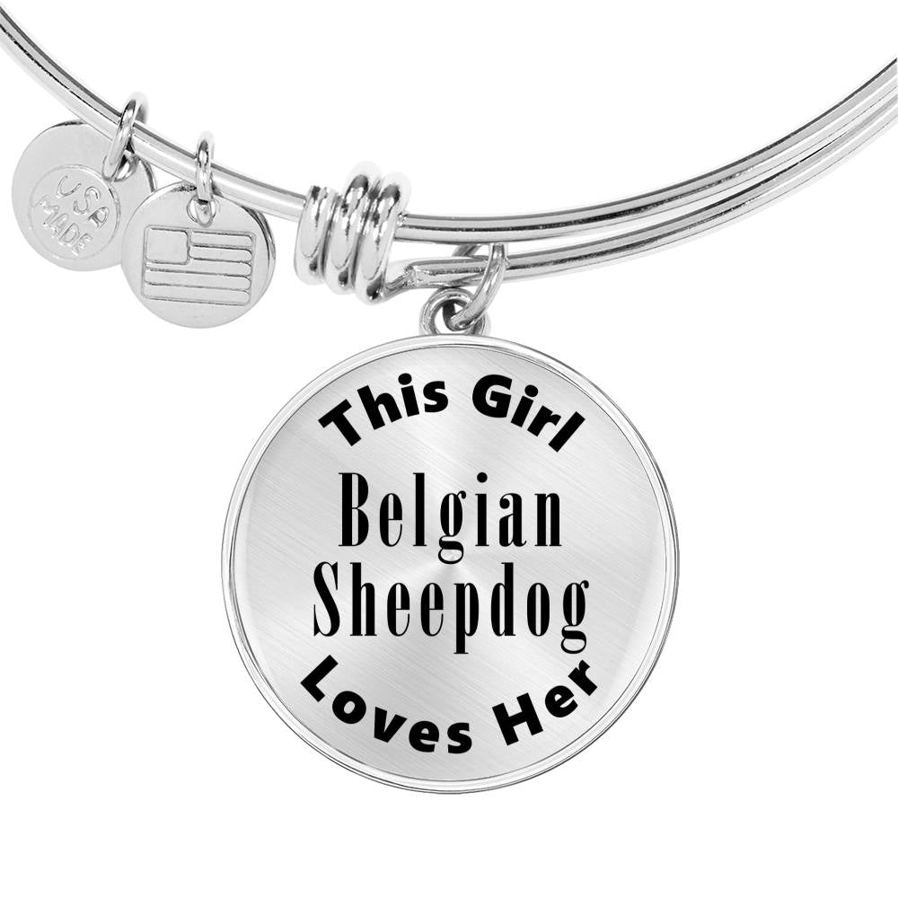 Belgian Sheepdog - Bangle Bracelet