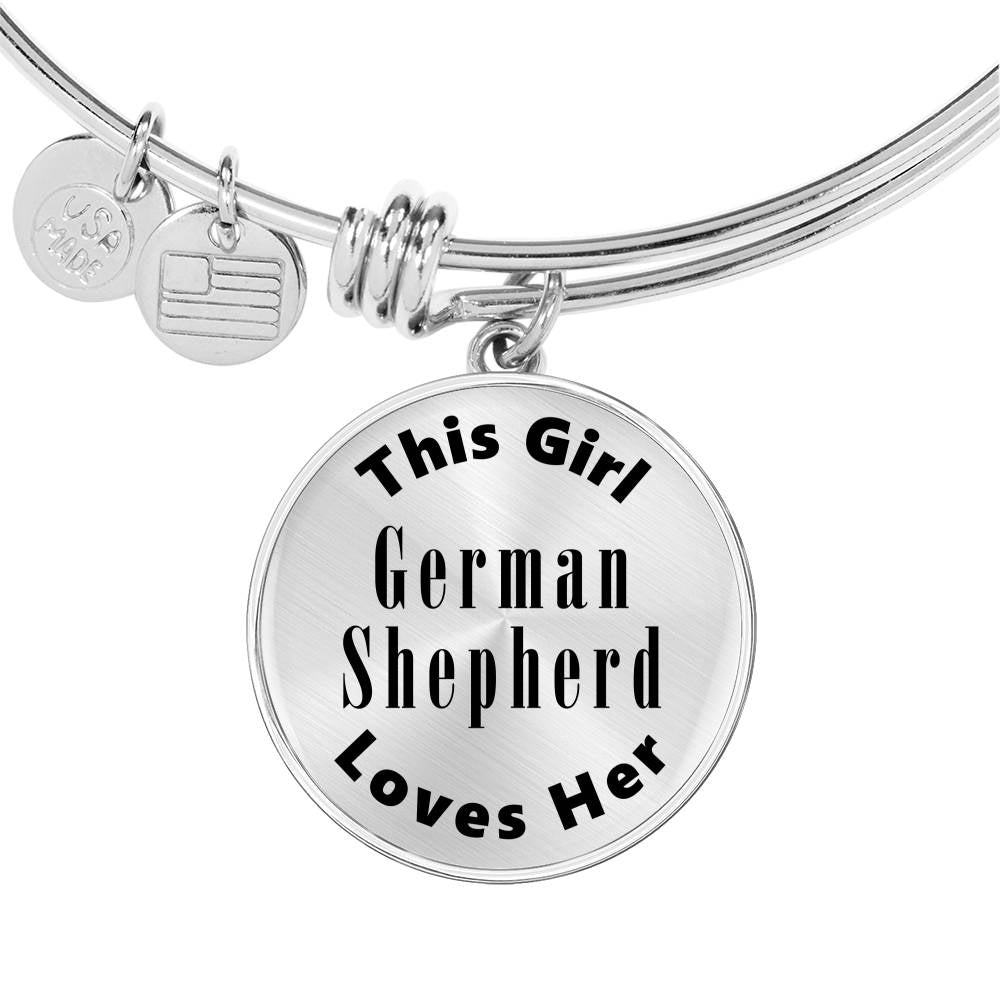 German Shepherd - Bangle Bracelet