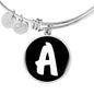Initial A v3b - Bangle Bracelet