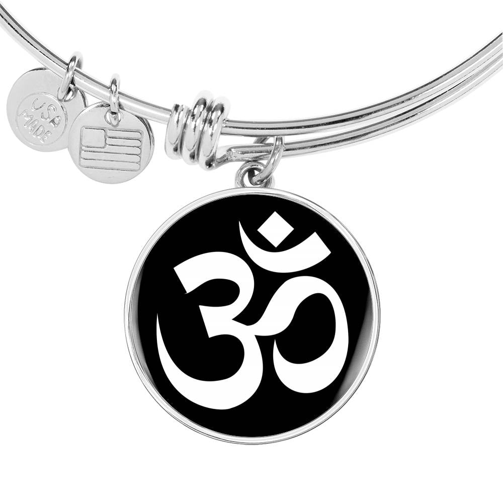 Om Symbol v2 - Bangle Bracelet