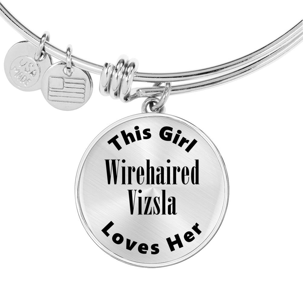 Wirehaired Vizsla - Bangle Bracelet