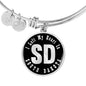 Heart In South Dakota v02 - Bangle Bracelet