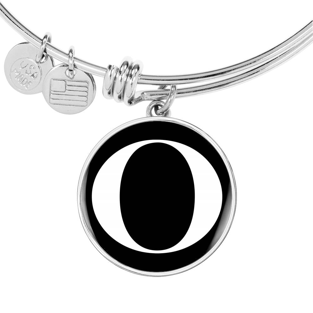 Initial O v3a - Bangle Bracelet