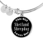 Shetland Sheepdog v2s - Bangle Bracelet
